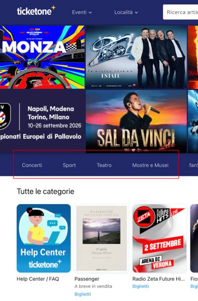 ticket de evento + smartphone con voucher + pequeño escenario/teatro